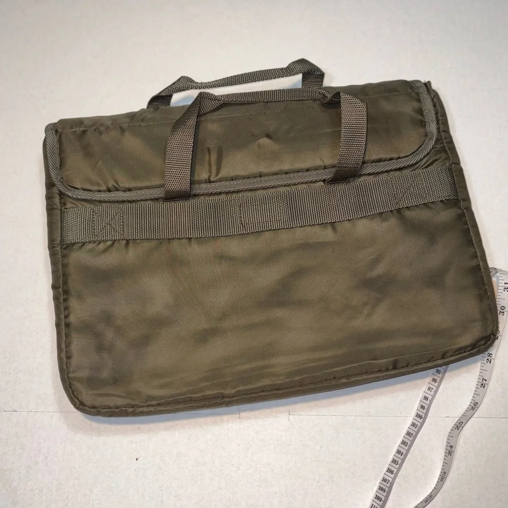High Sierra Army Green Laptop or Messenger Bag pockets